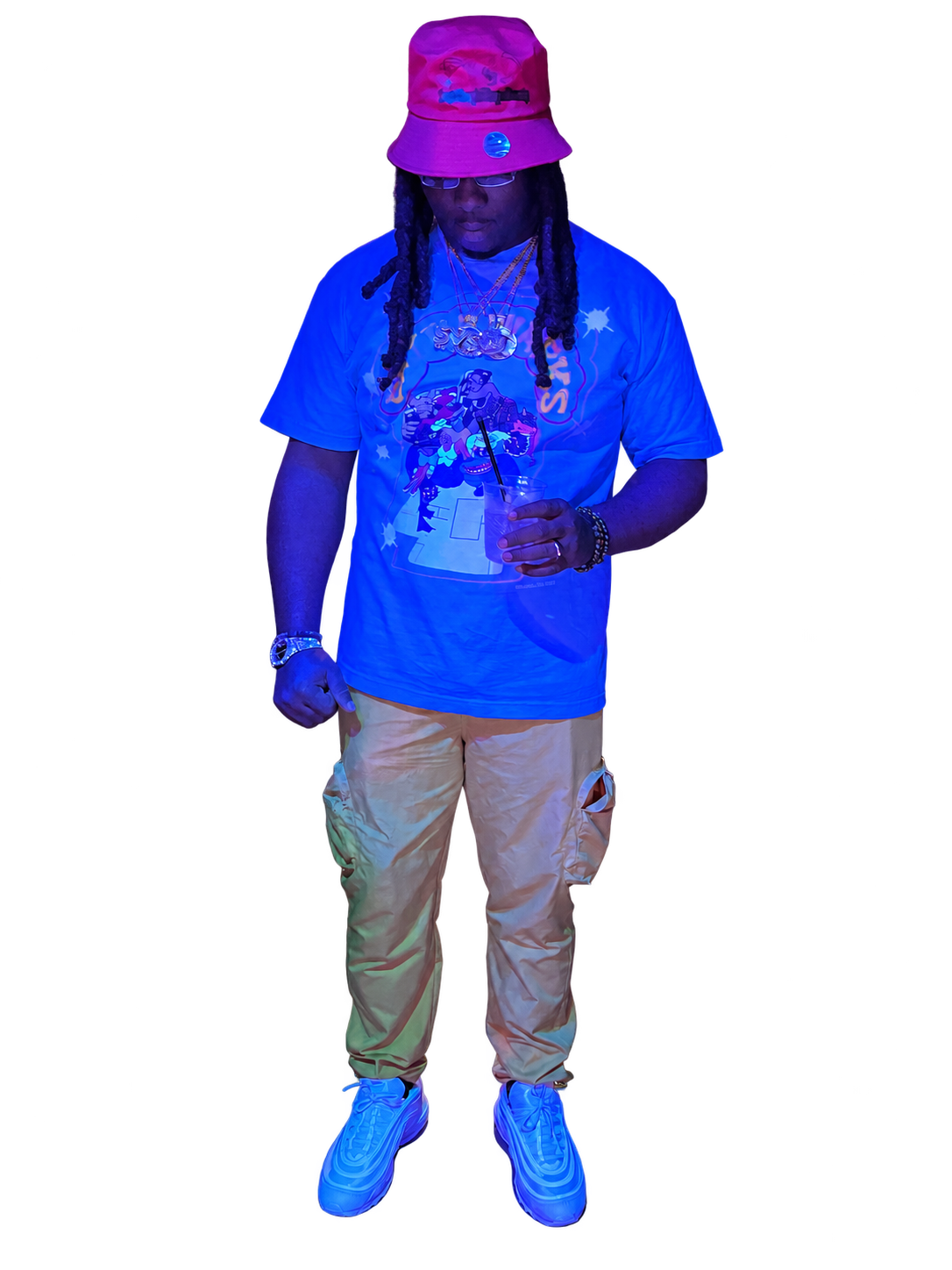 Diiiago Prada in his signature bucket hat